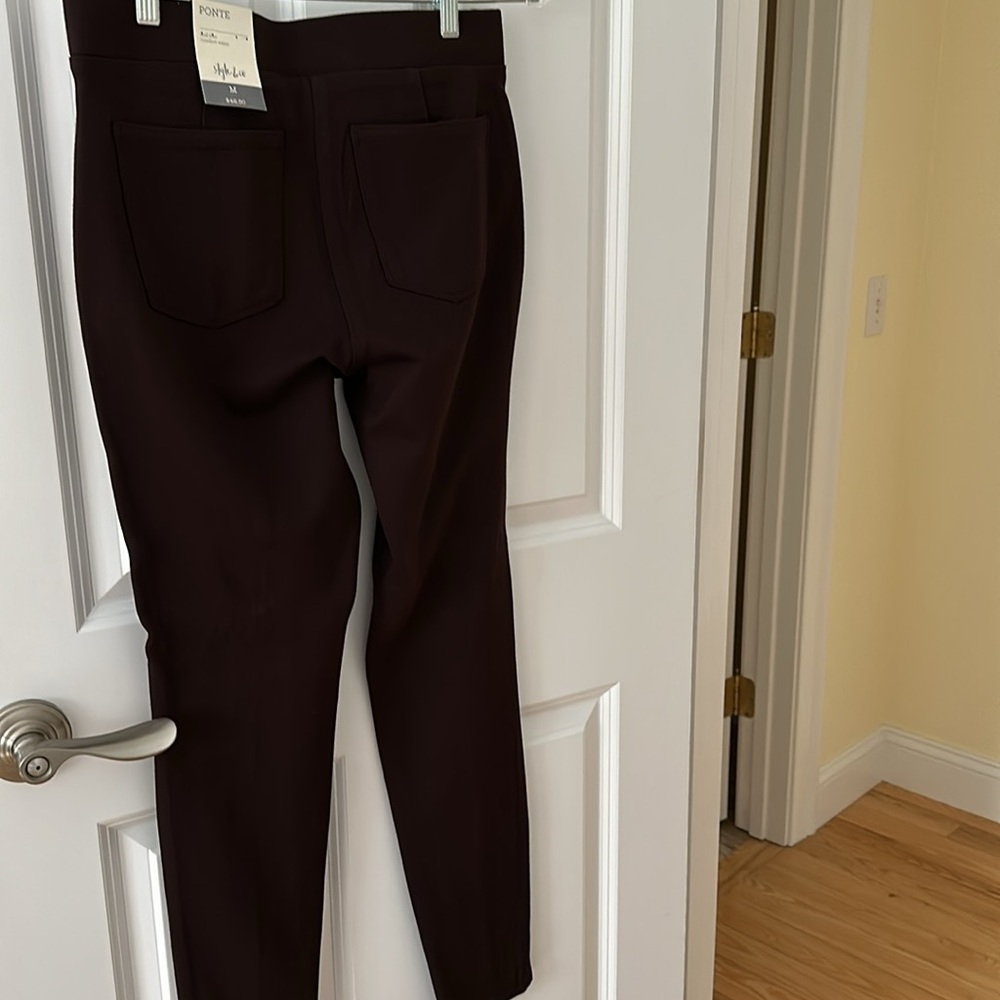 Style & Company -New With Tags brown leggings - Picture 6 of 10